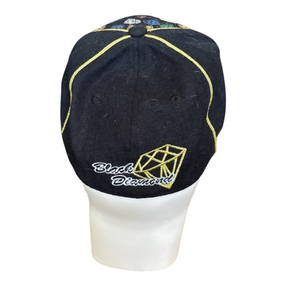 Men's Black Diamond Hat Cap‎ Black Fitted Size 7 - Picture 2 of 3